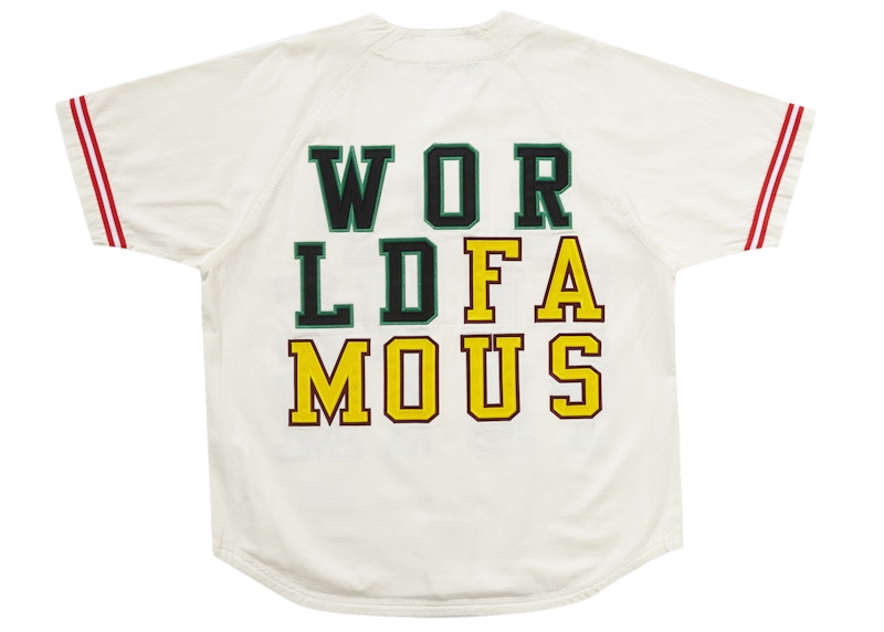 Supreme Denim Baseball Jersey FW22 'White' 圖 2