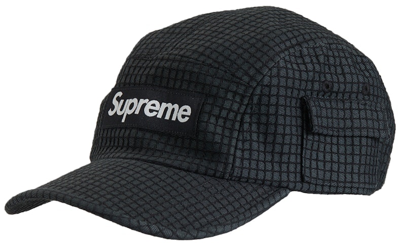 supreme-denim-ripstop-camp-cap-black