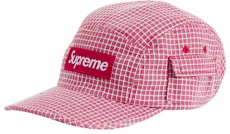 supreme-denim-ripstop-camp-cap-red