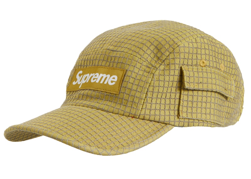 Supreme Denim Ripstop Camp Cap Yellow
