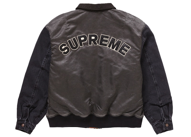 Supreme Denim Sleeve MA-1 Black
