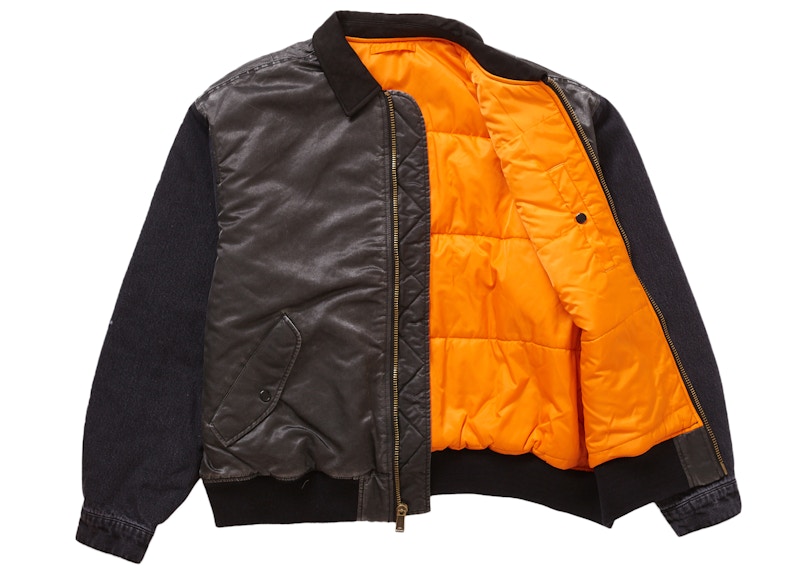 Order Supreme 丹寧袖MA-1 黑色