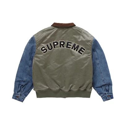 Supreme Denim Sleeve MA-1 Olive