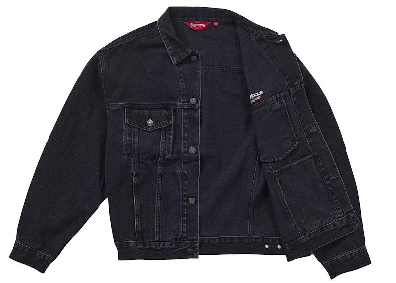 Supreme Denim Trucker Jacket (SS26) Black 圖 2