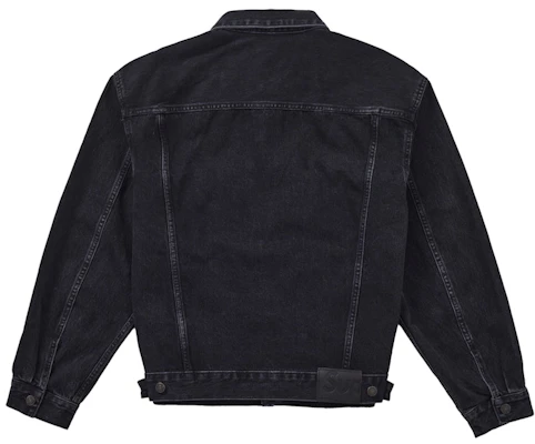 Supreme Denim Trucker Jacket (SS26) Black Lookbook Supreme Denim Trucker Jacket (SS26) Black