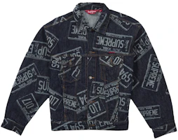Supreme Denim Trucker Jacket (SS26) License Plate Supreme Denim Trucker Jacket (SS26) License Plate
