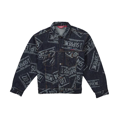 Supreme Denim Trucker Jacket (SS26) License Plate