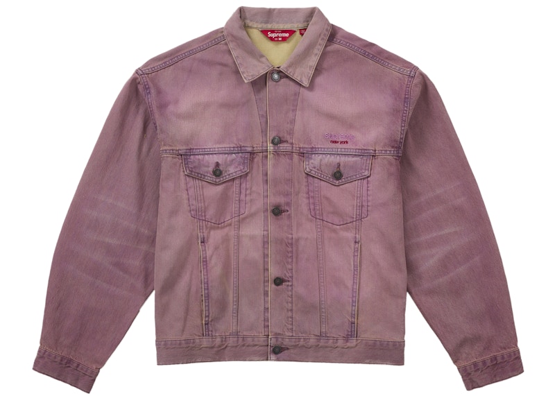 Supreme Denim Trucker Jacket (SS26) Overdyed Purple
