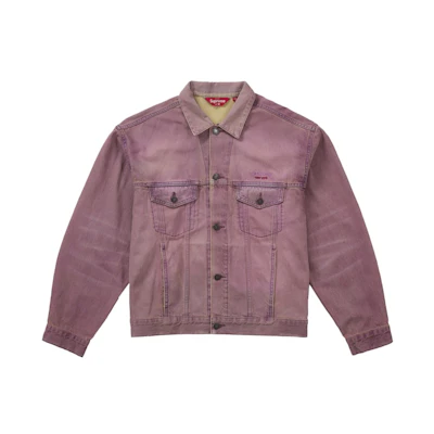 Supreme Denim Trucker Jacket (SS26) Overdyed Purple