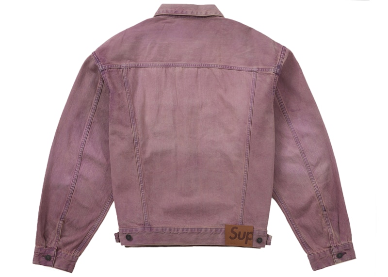 Supreme Denim Trucker Jacket (SS26) Overdyed Purple 圖 3