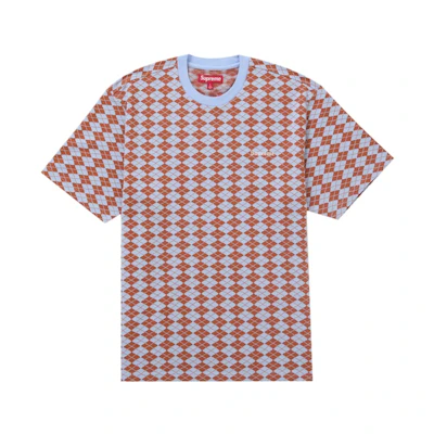 Supreme Diamond Jacquard S/S Top Blue