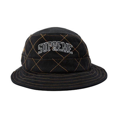 Supreme Diamond Stitch Crusher Black