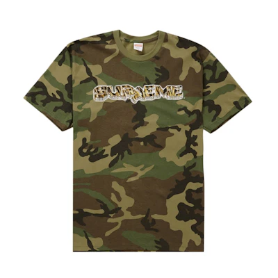 Supreme Diamond Tee Woodland Camo