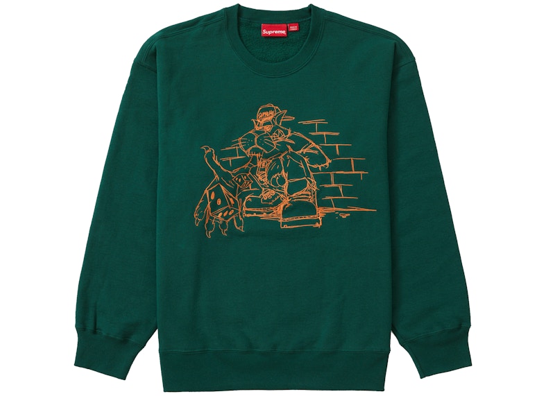 Supreme Dice Crewneck Dark Green