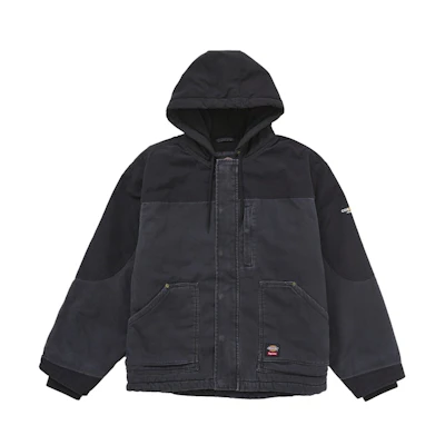 Supreme Dickies Cordura Hooded Work Jacket Black Denim