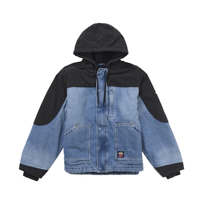 Supreme Dickies Cordura Hooded Work Jacket Blue Denim