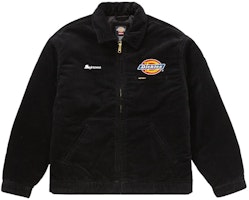 Supreme Dickies Corduroy Work Jacket Black Supreme Dickies Corduroy Work Jacket Black