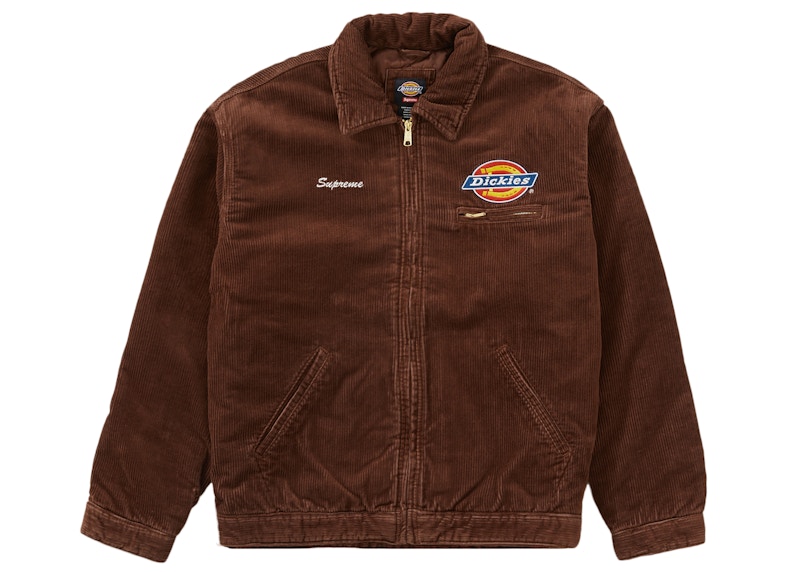 Beli Supreme Dickies Corduroy Work Jacket Brown - Novelship