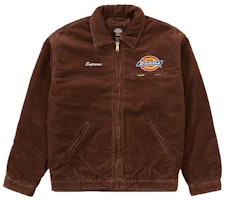 Supreme Dickies Corduroy Work Jacket Brown Supreme Dickies Corduroy Work Jacket Brown