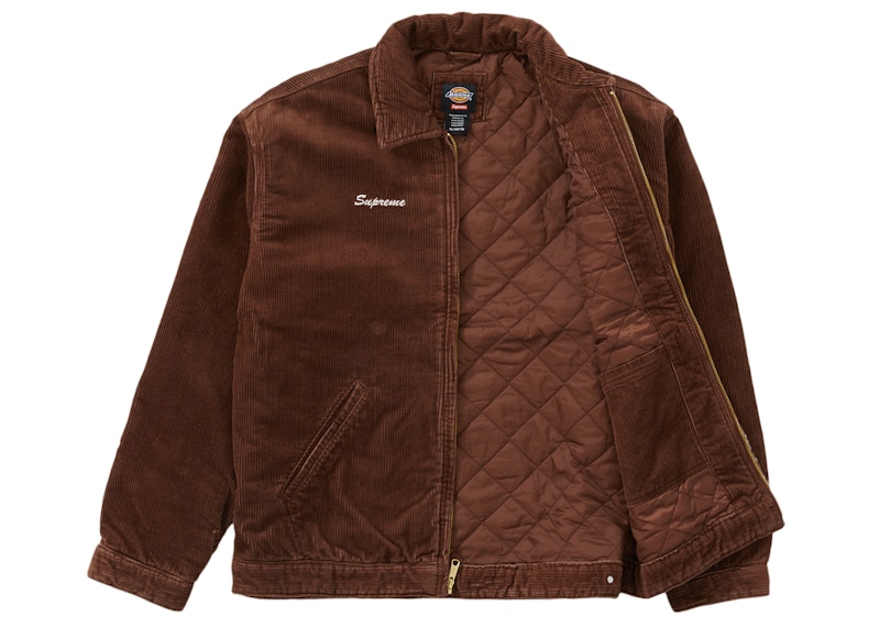 ジャケット・アウター Supreme Dickies Corduroy Jacket pants Buy Supreme Dickies Corduroy Work Jacket Brown - Novelship