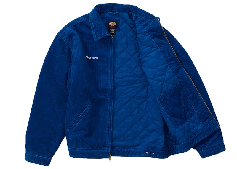 Beli Supreme Dickies Corduroy Work Jacket Royal - Novelship