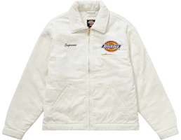 Supreme Dickies Corduroy Work Jacket White Supreme Dickies Corduroy Work Jacket White