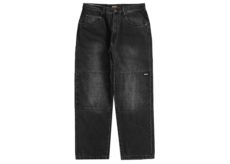 Supreme Dickies Double Knee Baggy Jean Washed Black