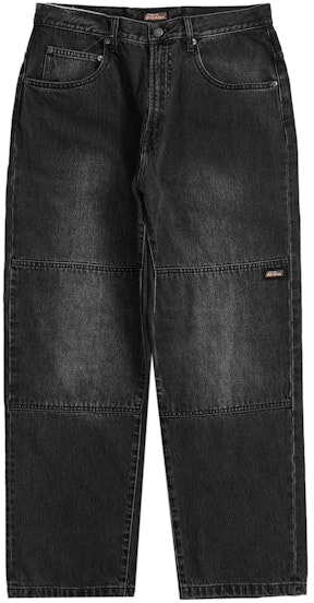 supreme-dickies-double-knee-baggy-jean-washed-black