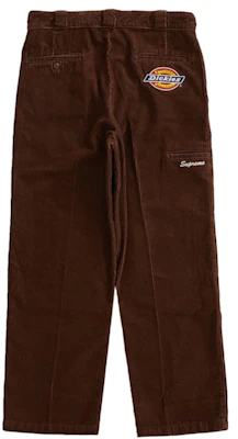 Supreme Dickies 双层护膝灯芯绒工装裤 棕色 Buy Supreme Dickies 双层护膝灯芯绒工装裤 棕色