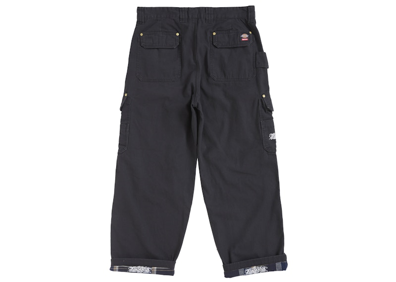 Supreme Dickies Flannel Lined Cargo Pant Black 圖 2