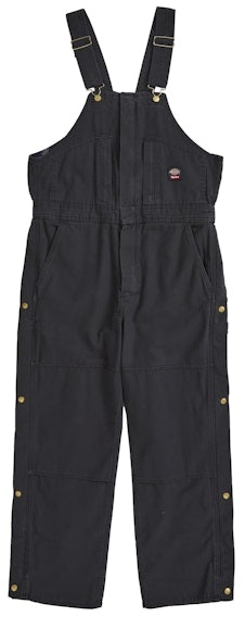 supreme-dickies-flannel-lined-overall-black