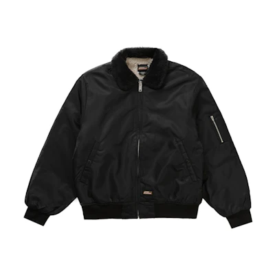 Supreme Dickies Fur Collar Bomber Jacket Black