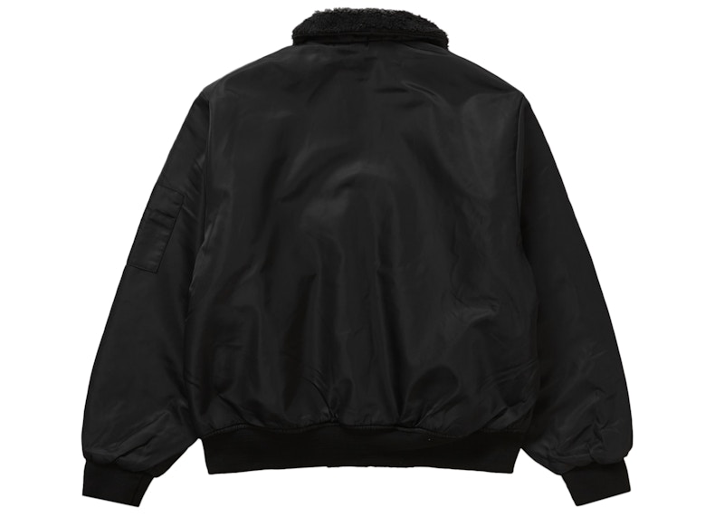 Buy Supreme Dickies Fur Collar Bomber Jacket Black - Novelship