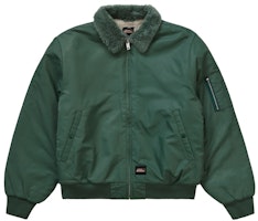 Supreme Dickies Fur Collar Bomber Jacket Green Supreme Dickies Fur Collar Bomber Jacket Green