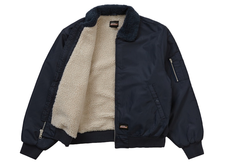 Supreme x Dickies ファー襟ボンバージャケット (ネイビー) を購入