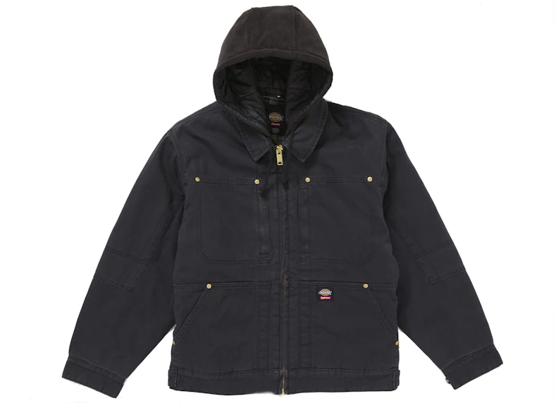 supreme-dickies-hooded-work-jacket-black