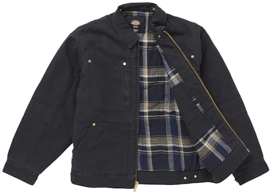 Supreme Dickies Jaket Kerja Hoodie Hitam Lookbook Supreme Dickies Jaket Kerja Hoodie Hitam