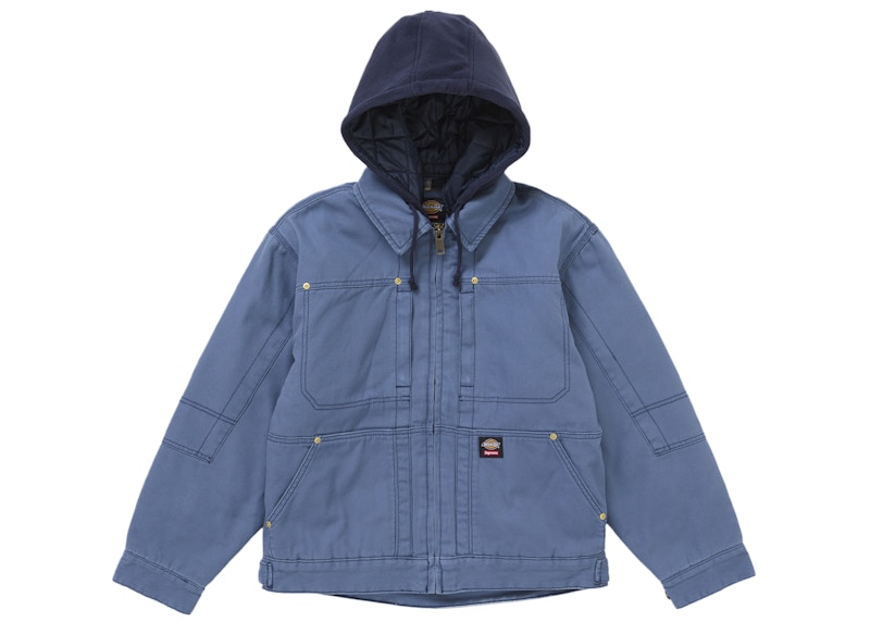 Supreme Dickies Hooded Work Jacket Blue