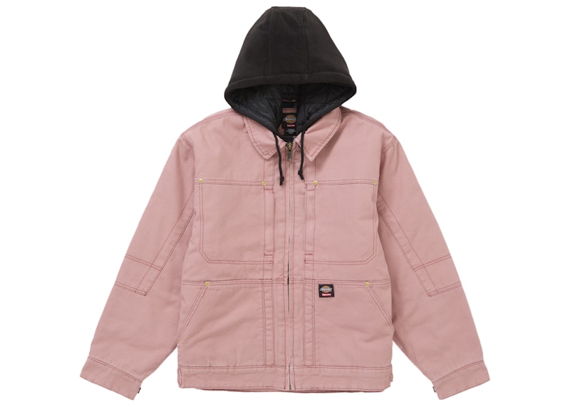 Supreme Dickies Hooded Work Jacket Pink