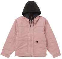 Supreme Dickies Hooded Work Jacket Pink Supreme Dickies Hooded Work Jacket Pink