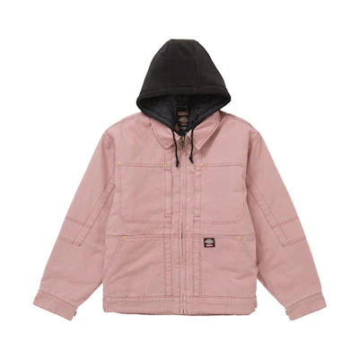 Supreme Dickies Hooded Work Jacket Pink