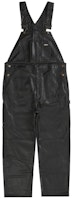 Supreme Dickies Leather Overalls Black Supreme Dickies Leather Overalls Black