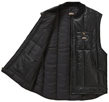 Supreme Dickies 黑色皮革工作马甲 Order Supreme Dickies 黑色皮革工作马甲