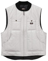 Supreme Dickies Leather Work Vest White Supreme Dickies Leather Work Vest White