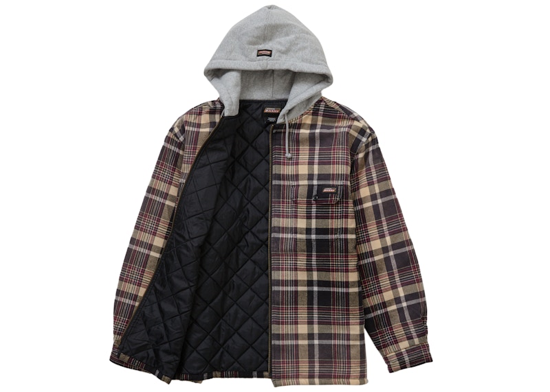 Order "Chaqueta con capucha de cuadros Supreme Dickies en gris Heather"