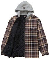 至尊牌狄克斯格紋連帽拉鍊襯衫 淺灰色 Order 至尊牌狄克斯格紋連帽拉鍊襯衫 淺灰色