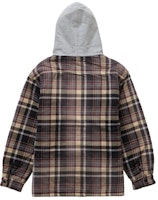 至尊牌狄克斯格紋連帽拉鍊襯衫 淺灰色 Lookbook 至尊牌狄克斯格紋連帽拉鍊襯衫 淺灰色