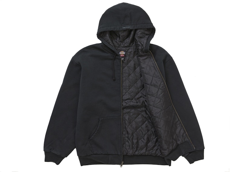 Order Sudadera con Capucha Acolchada con Cremallera Supreme Dickies Negra.