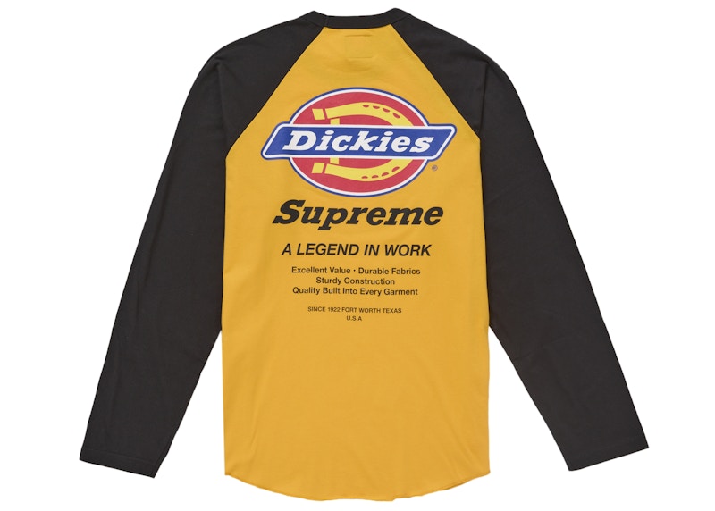 Order Supreme Dickies 联名长袖T恤 黑色