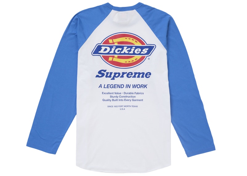 Order Supreme Dickies 長袖拼接上衣 藍色